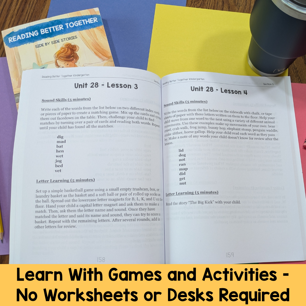 Reading Better Together Kindergarten Bundle - 32 Week Complete Curriculum + Side by Side Stories Anthology + Digital Bonus Vault FREE Bonus