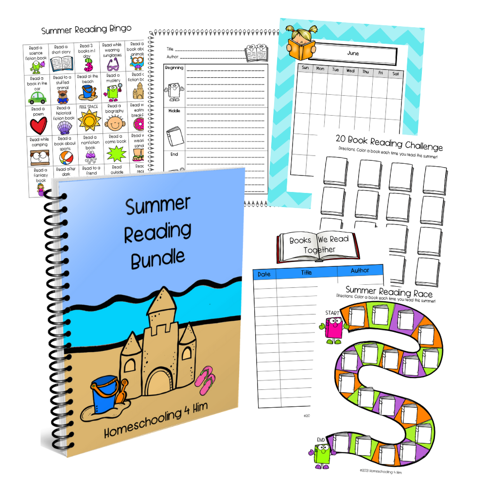Summer Reading Trackers and Games Bundle