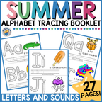 Summer Alphabet Tracing Booklet