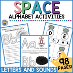 Outer Space Alphabet Activities Bundle